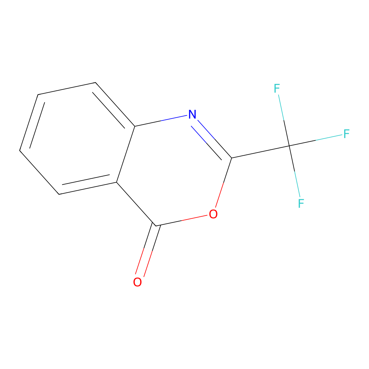 2-(trifluoromethyl)-4H-3,1-benzoxazin-4-one molecular structure, CAS 16062-71-8
