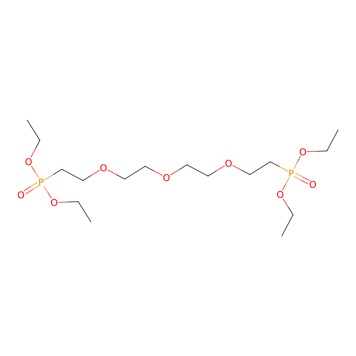 PEG3-bis-(ethyl phosphonate) molecular structure, CAS 160625-24-1