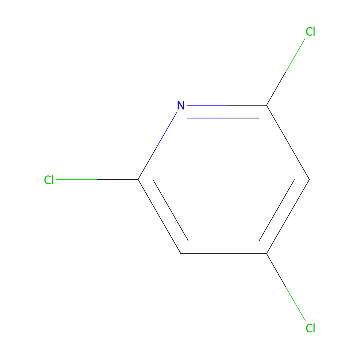 Pyridine, 2,4,6-trichloro- molecular structure, CAS 16063-69-7