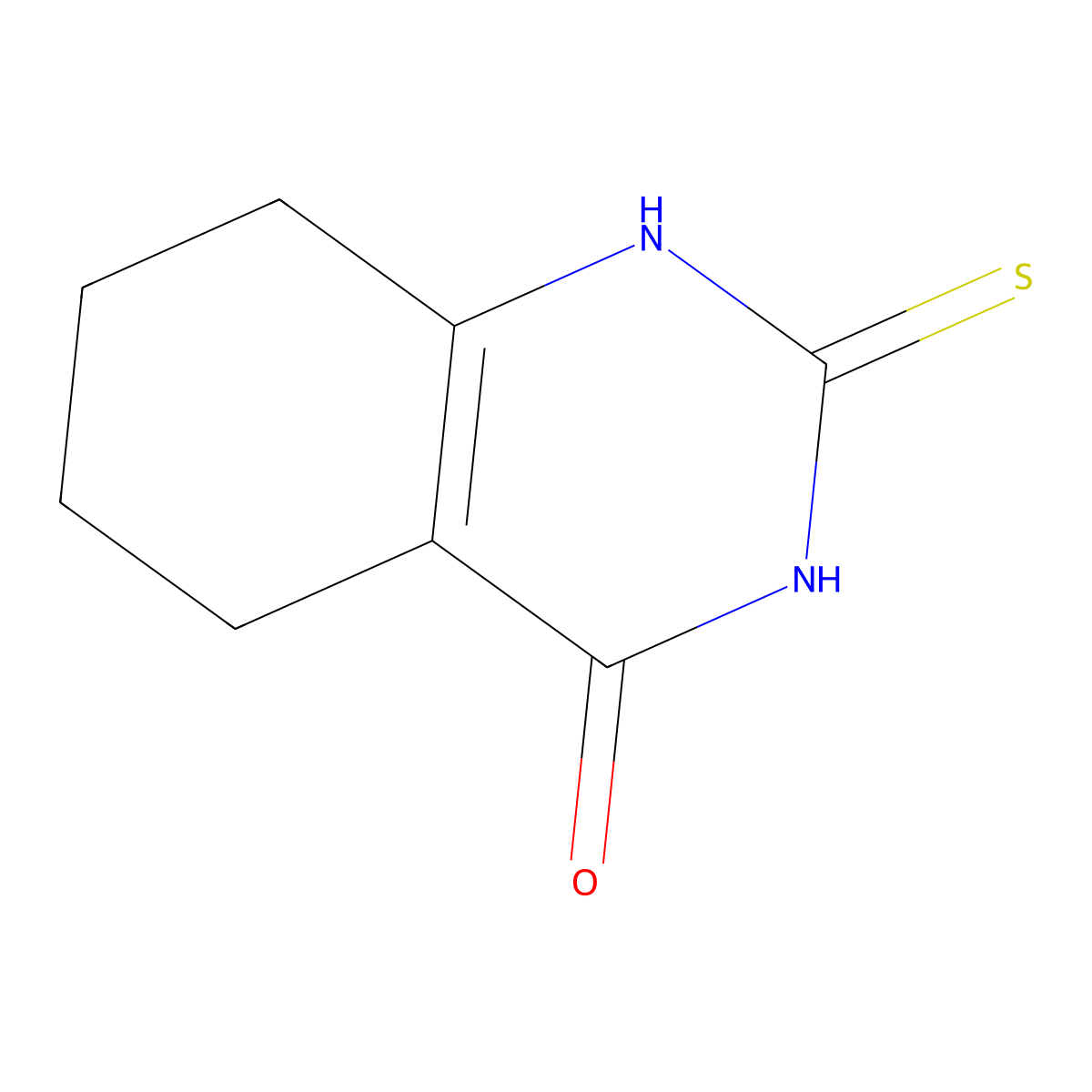2-Thioxo-2,3,5,6,7,8-hexahydroquinazolin-4(1H)-one molecular structure, CAS 16064-21-4
