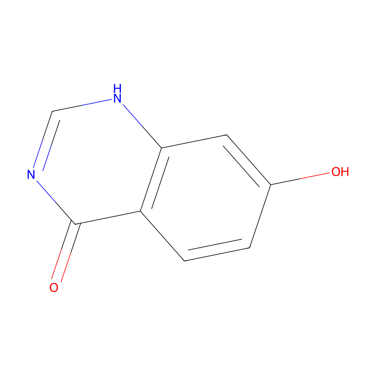 7-hydroxy-1H-quinazolin-4-one molecular structure, CAS 16064-25-8