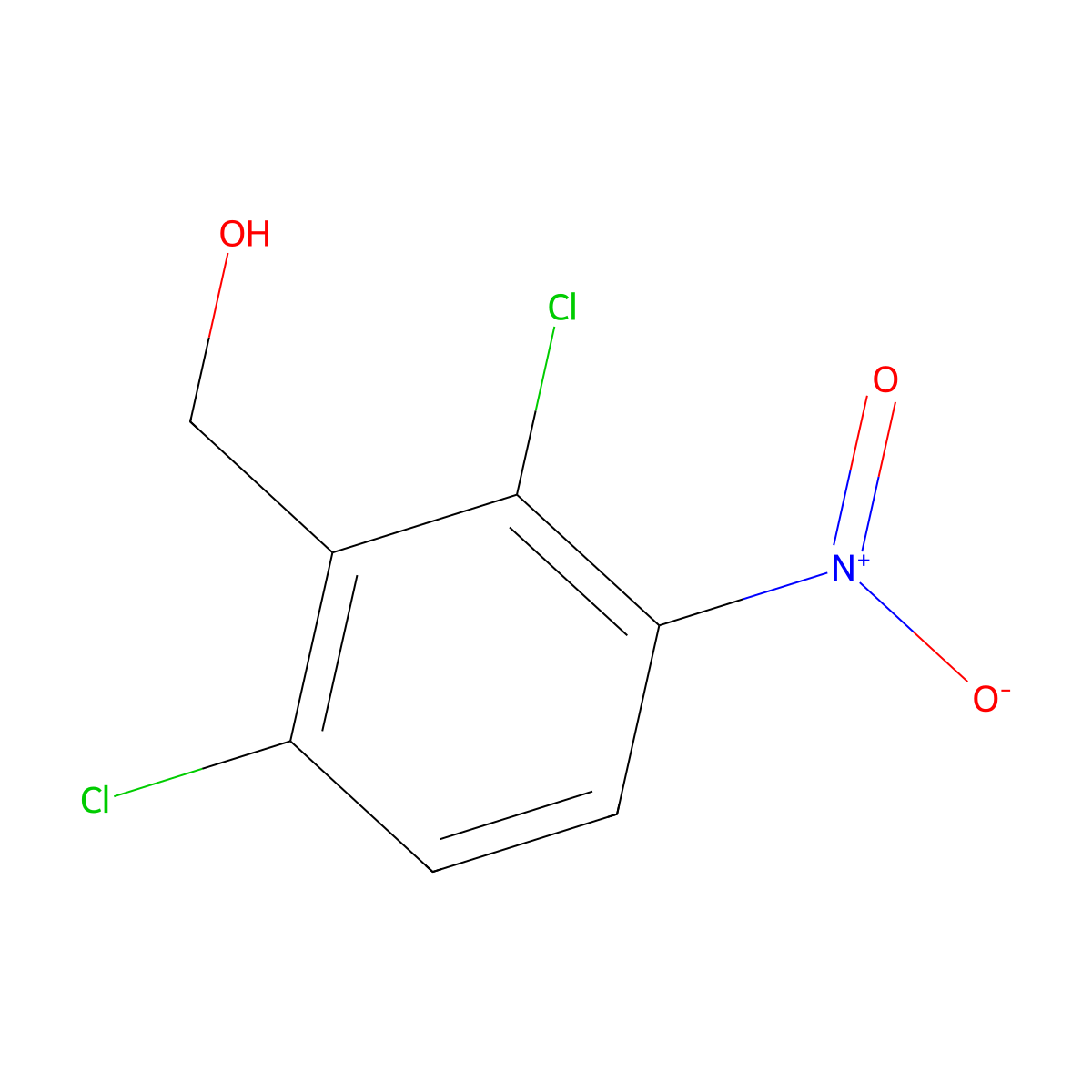 (2,6-Dichloro-3-nitrophenyl)methanol molecular structure, CAS 160647-01-8