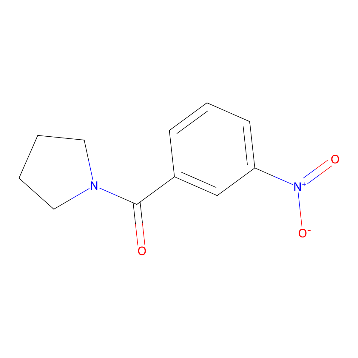 1-(3-Nitrobenzoyl)pyrrolidine molecular structure, CAS 160647-67-6