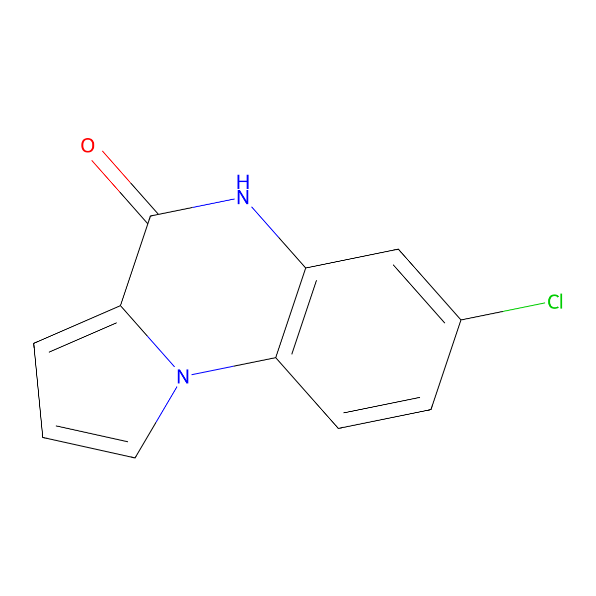 7-Chloropyrrolo[1,2-a]quinoxalin-4(5H)-one molecular structure, CAS 160657-02-3