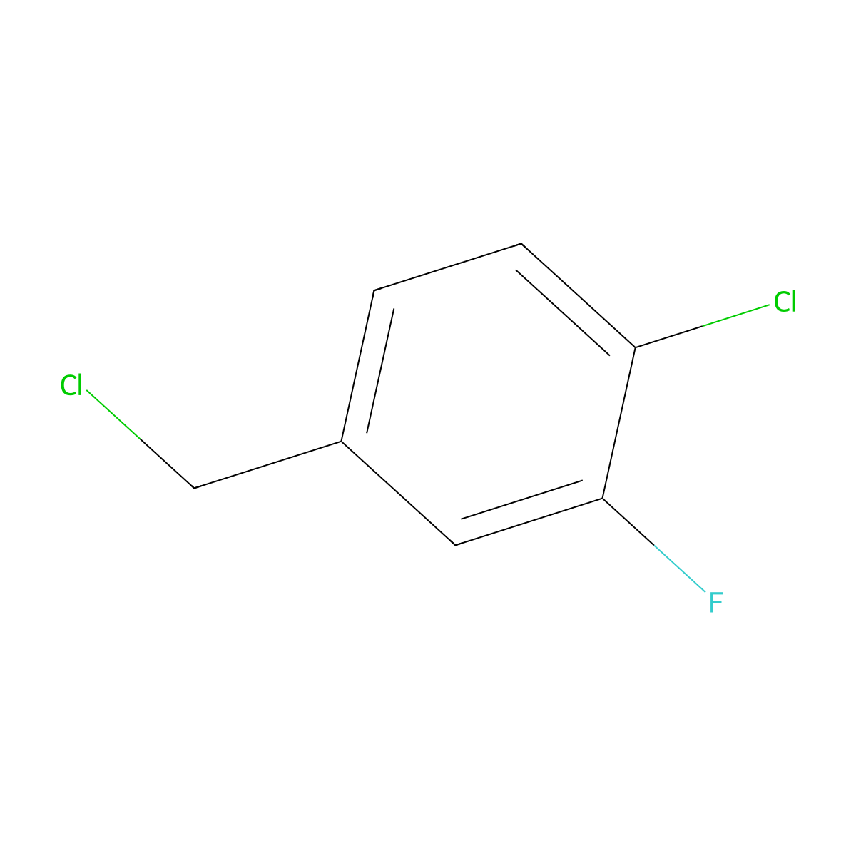 3-Fluoro-4-chlorobenzyl chloride molecular structure, CAS 160658-68-4
