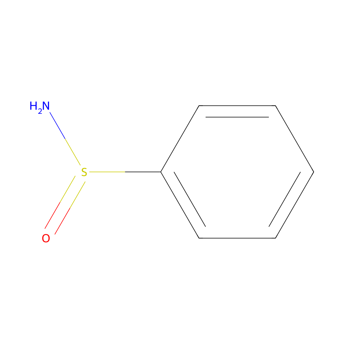 Benzenesulfinamide molecular structure, CAS 16066-31-2
