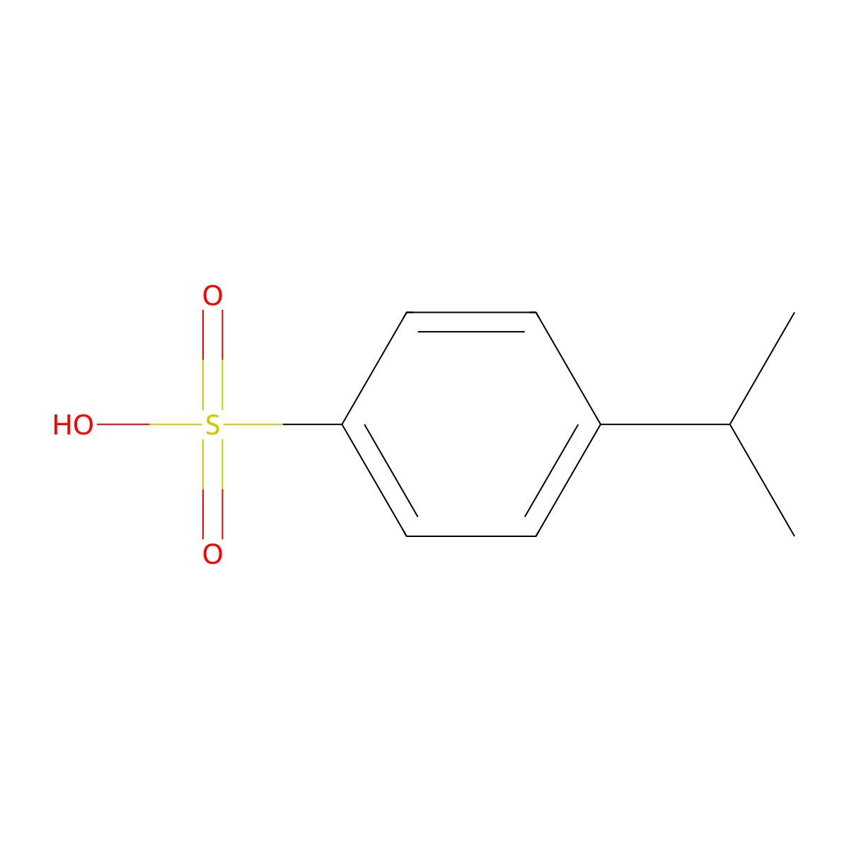 4-Isopropylbenzenesulfonic acid molecular structure, CAS 16066-35-6