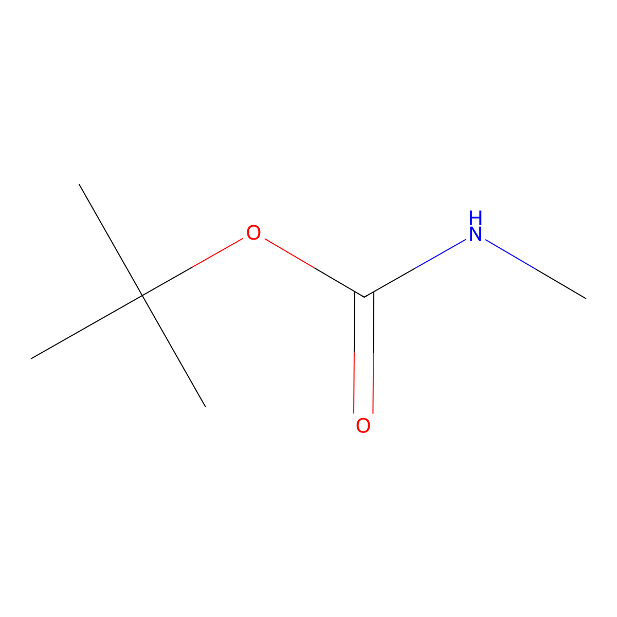 tert-Butyl methylcarbamate molecular structure, CAS 16066-84-5