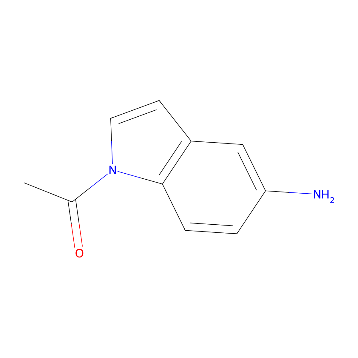 1-Acetyl-5-aminoindole molecular structure, CAS 16066-93-6