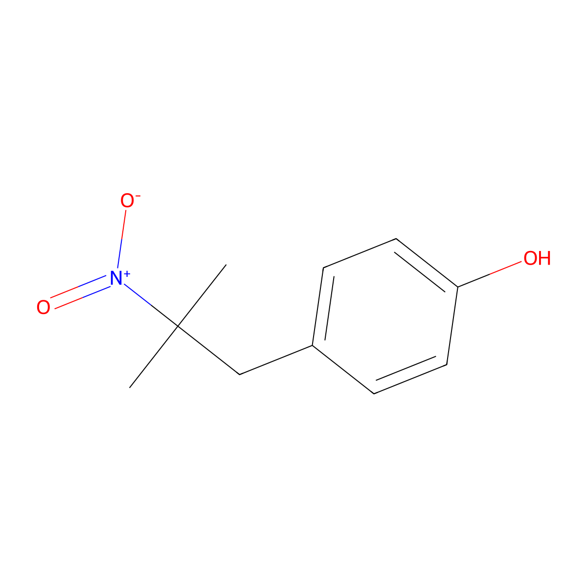 4-(2-Methyl-2-nitropropyl)phenol molecular structure, CAS 16066-97-0