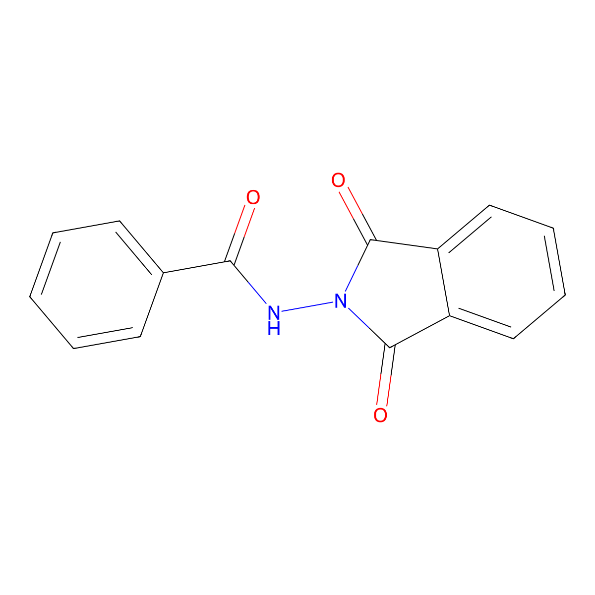 N-(1,3-dioxoisoindol-2-yl)benzamide molecular structure, CAS 16067-65-5