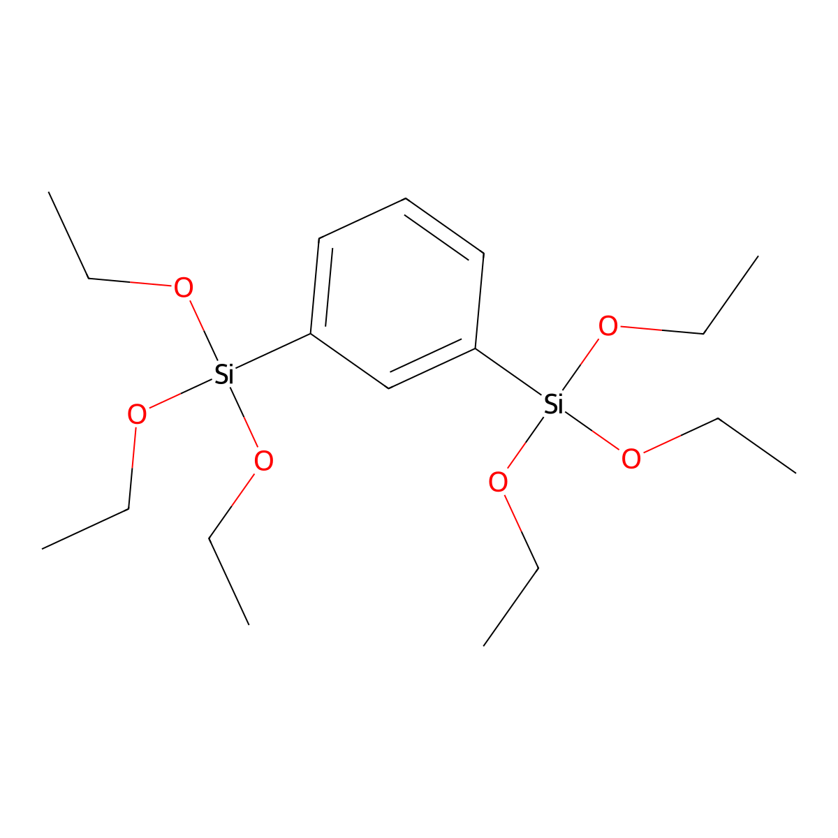 1,3-Bis(triethoxysilyl)benzene molecular structure, CAS 16067-99-5