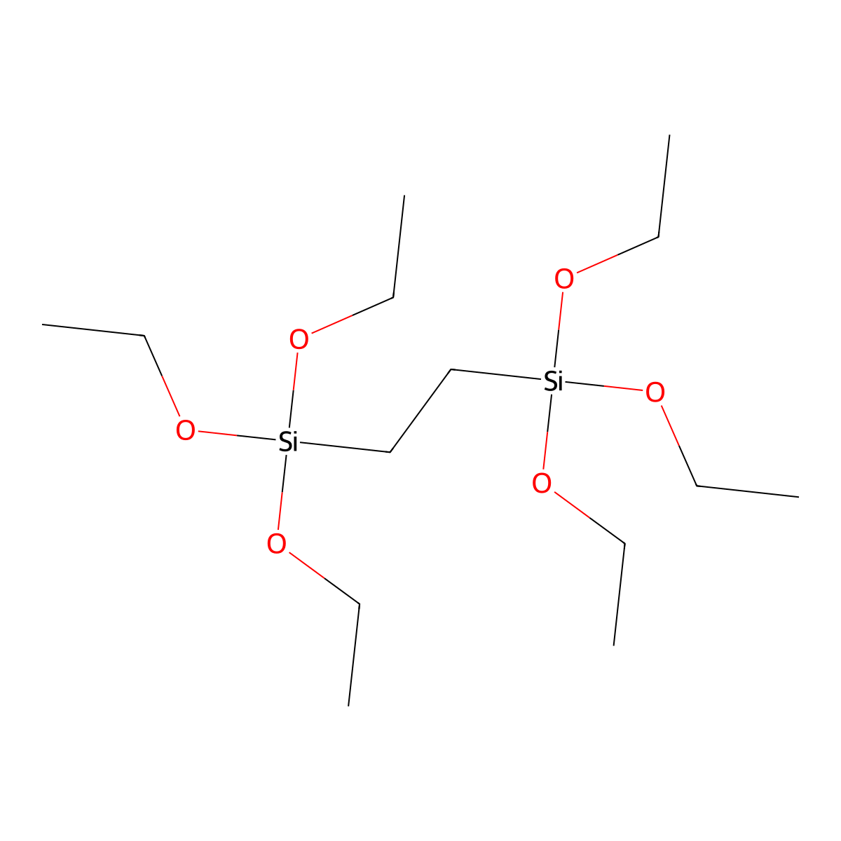 Bis(triethoxysilyl)ethane molecular structure, CAS 16068-37-4