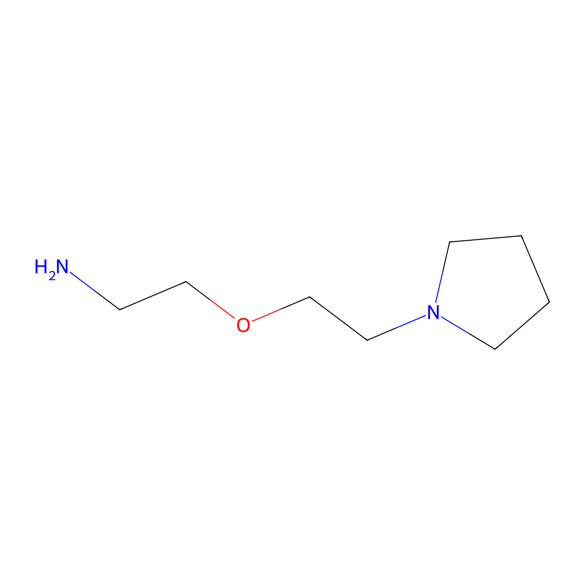 2-(2-(Pyrrolidin-1-yl)ethoxy)ethan-1-amine molecular structure, CAS 160687-47-8