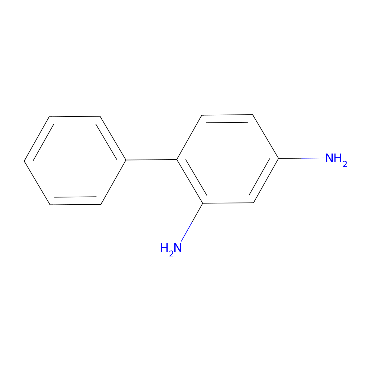 Biphenyl-2,4-ylenediamine molecular structure, CAS 16069-32-2