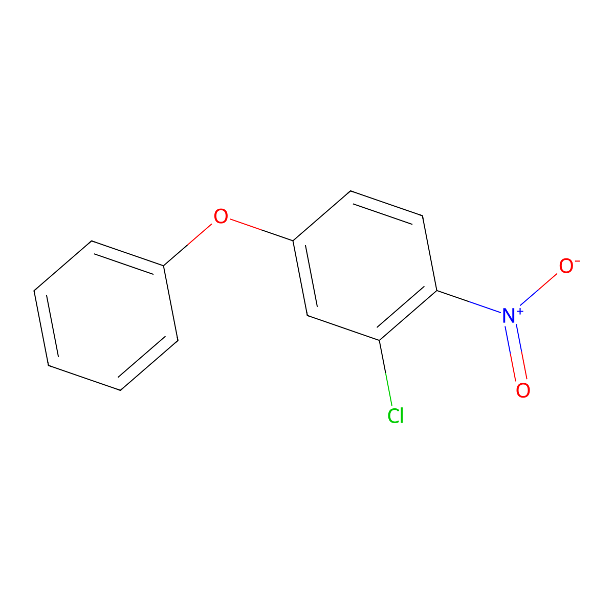2-Chloro-1-nitro-4-phenoxybenzene molecular structure, CAS 160693-00-5