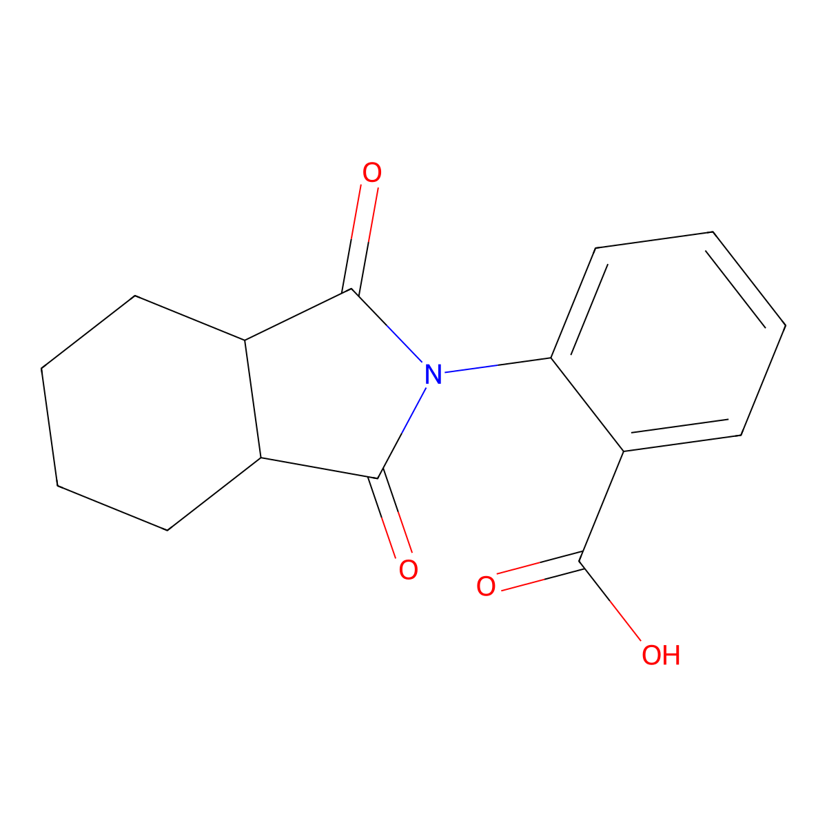2-(1,3-Dioxo-octahydro-isoindol-2-yl)-benzoic acid molecular structure, CAS 160694-90-6