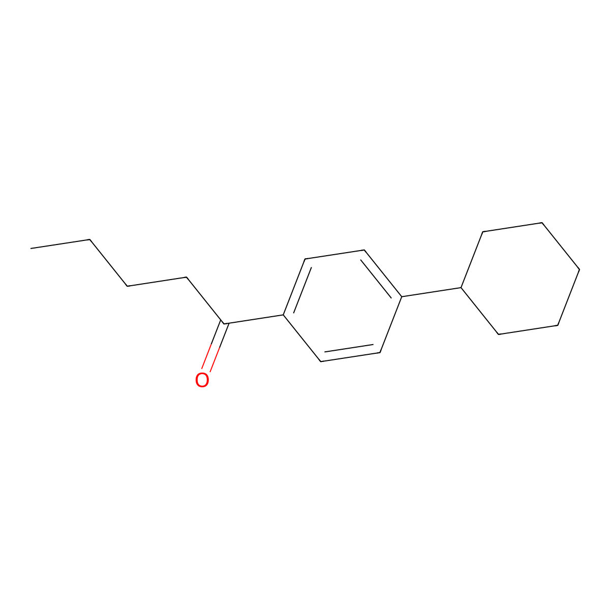 1-(4-Cyclohexylphenyl)-1-pentanone molecular structure, CAS 160696-65-1