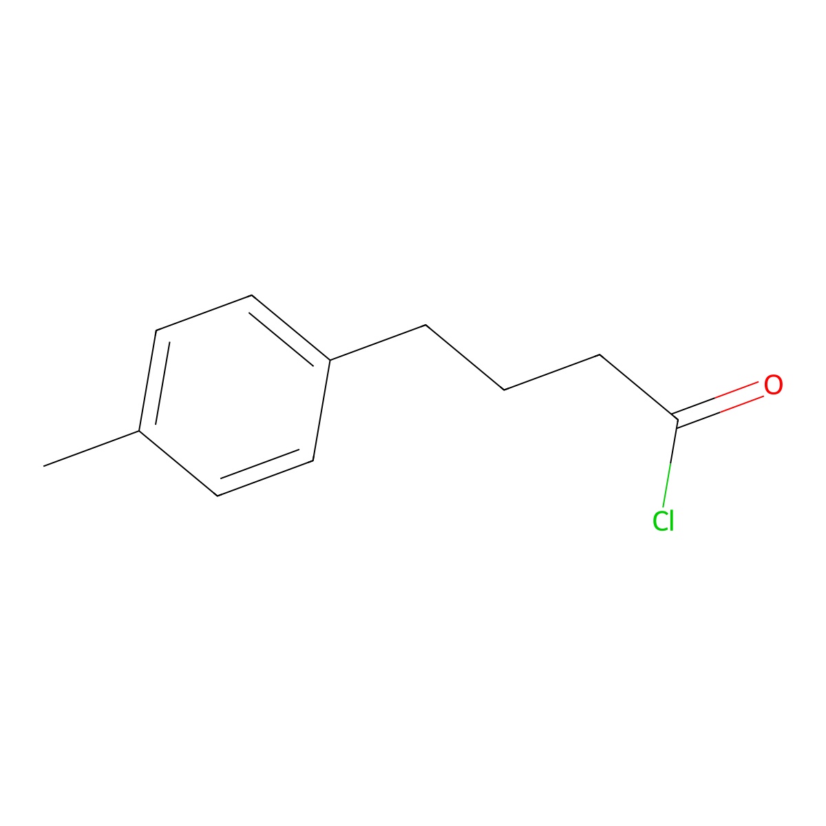 4-(4-Methylphenyl)butanoyl chloride molecular structure, CAS 160699-02-5