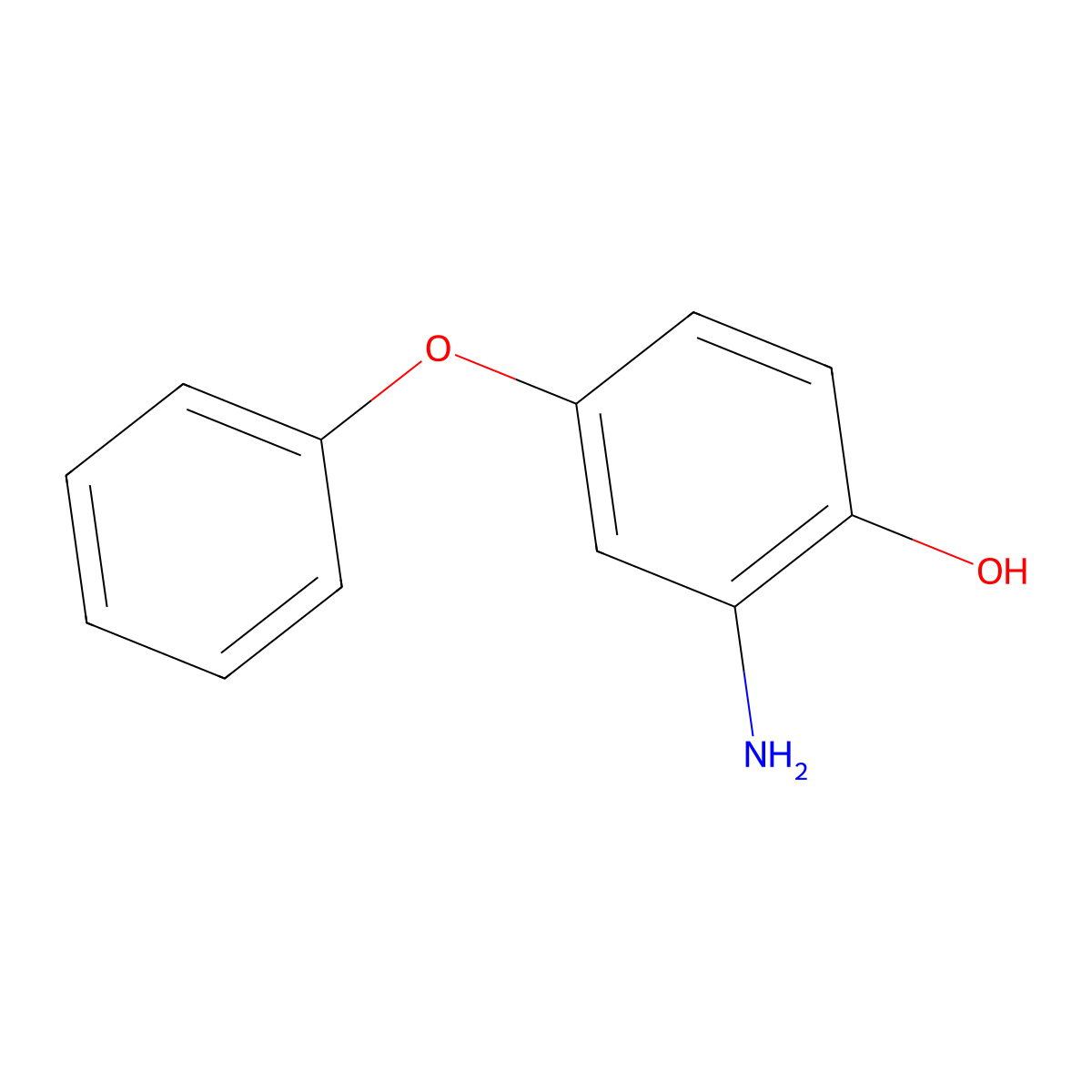 2-Amino-4-phenoxyphenol molecular structure, CAS 1607-51-8