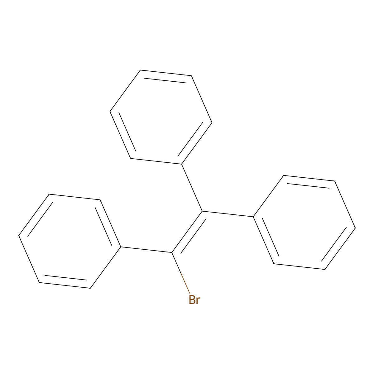 1-Bromo-1,2,2-triphenylethene molecular structure, CAS 1607-57-4