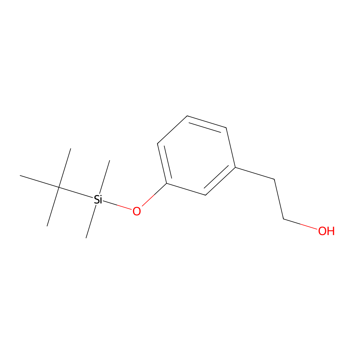 2-(3-tert-Butyldimethylsilyloxyphenyl) ethanol molecular structure, CAS 160701-58-6