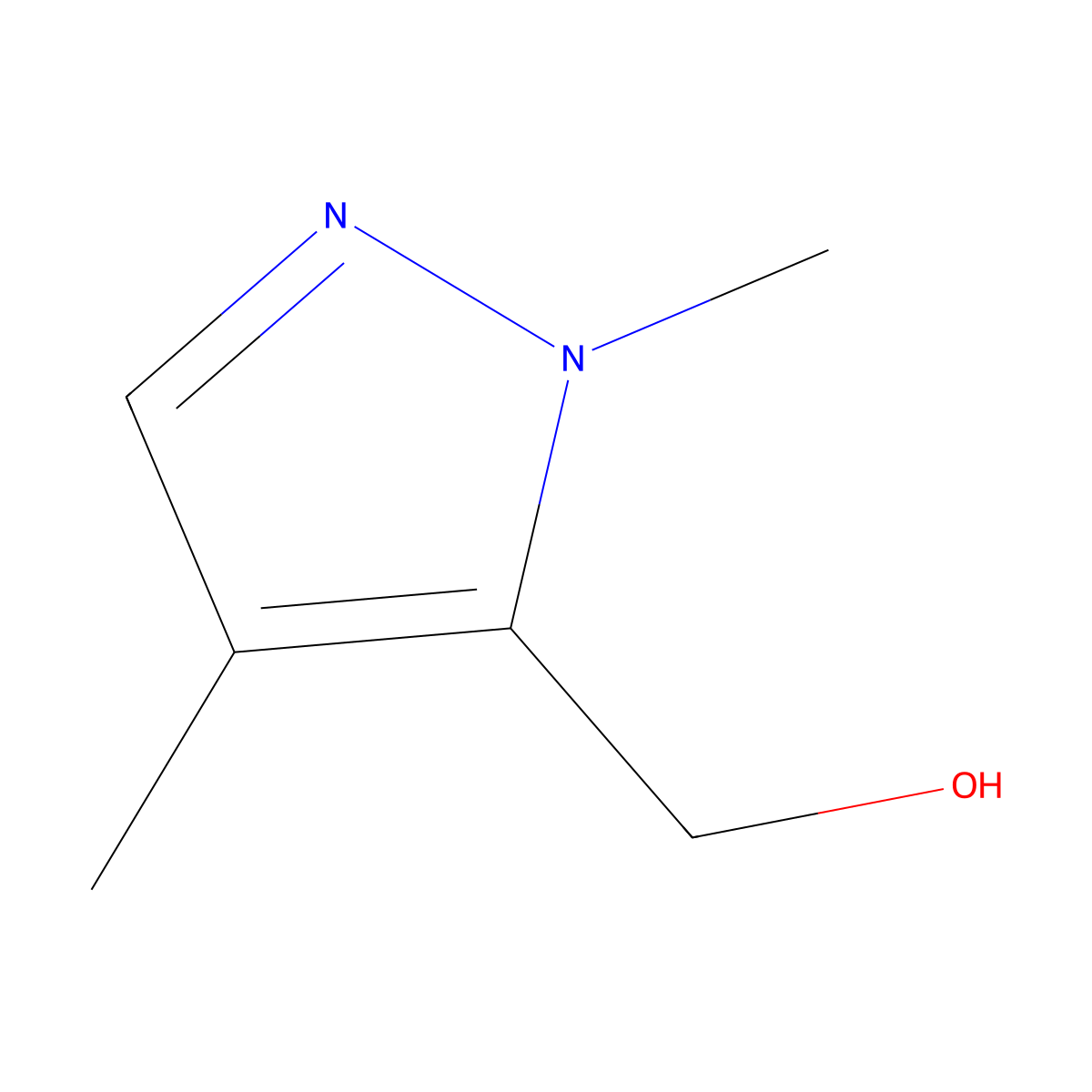 (1,4-dimethyl-1H-pyrazol-5-yl)methanol molecular structure, CAS 1607024-78-1