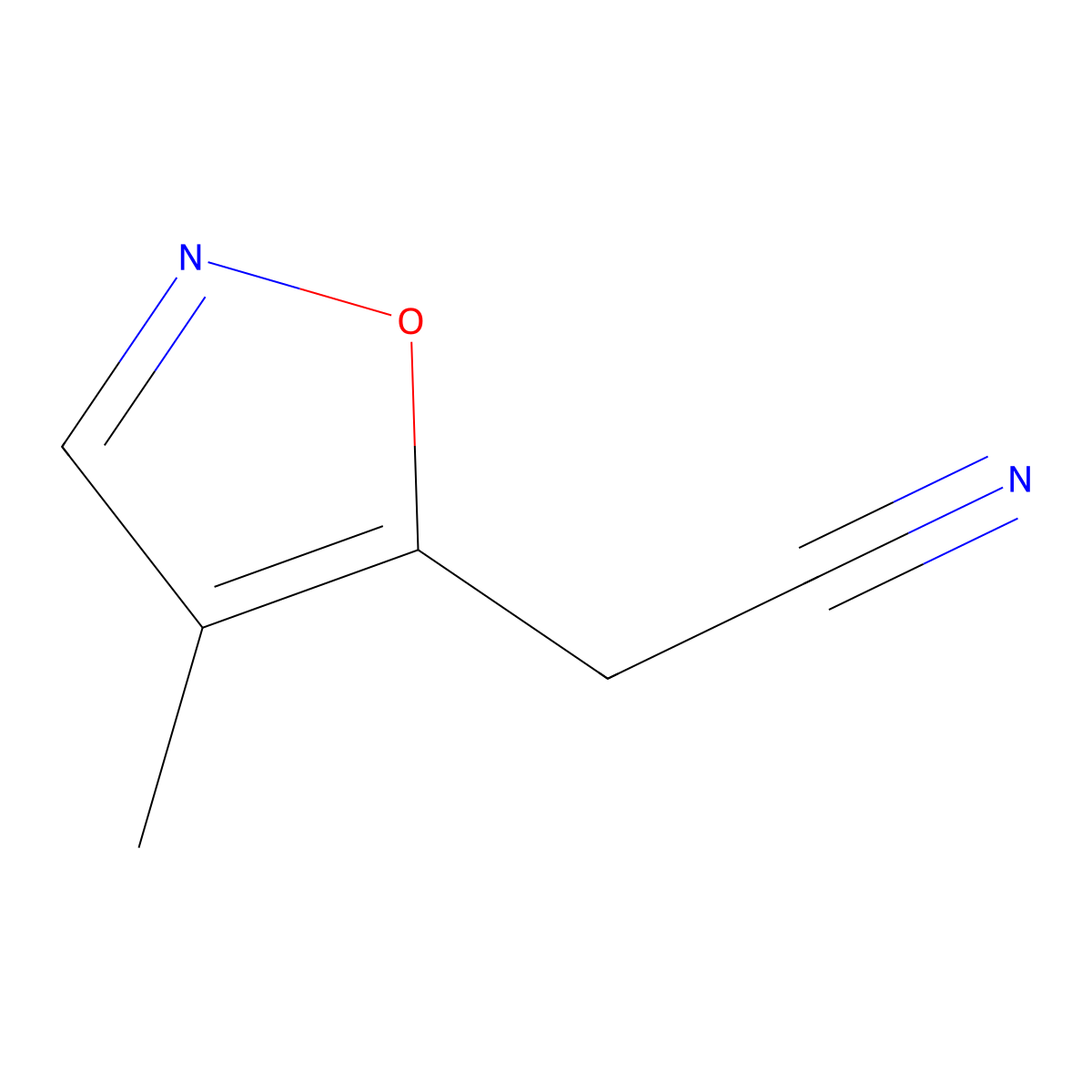 2-(4-Methylisoxazol-5-yl)acetonitrile molecular structure, CAS 1607024-84-9
