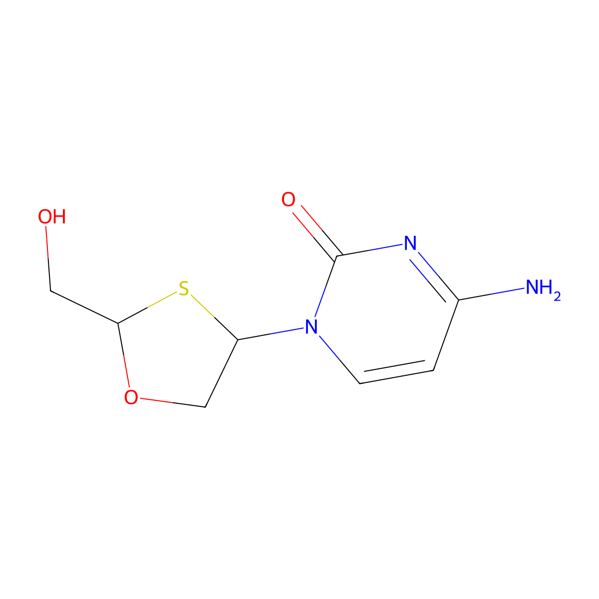 Apricitabine molecular structure, CAS 160707-69-7