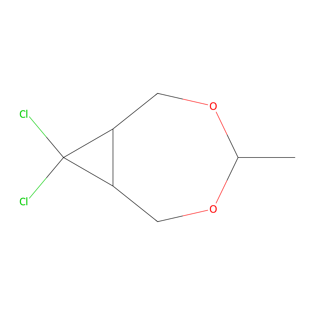 8,8-Dichloro-4-methyl-3,5-dioxabicyclo[5.1.0]octane molecular structure, CAS 160707-90-4