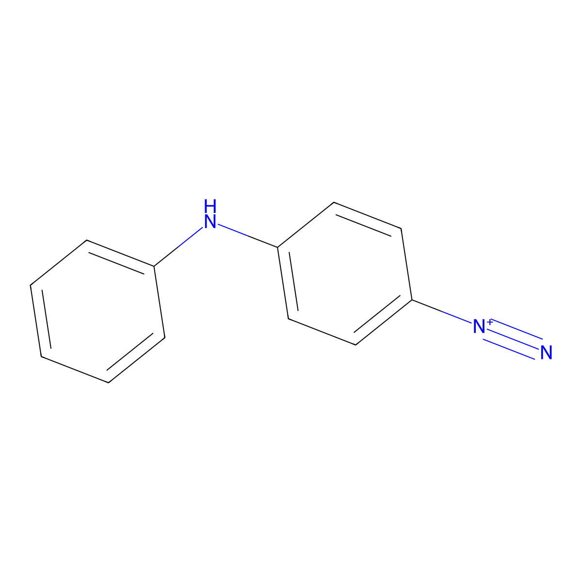 4-Anilinobenzenediazonium molecular structure, CAS 16072-57-4