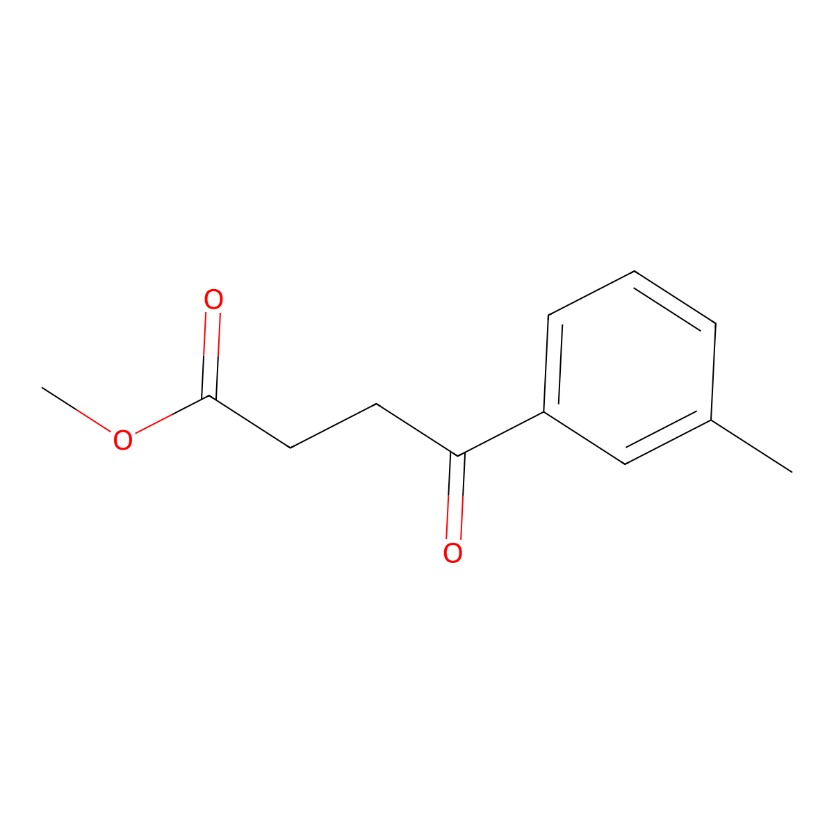 Methyl 4-(3-methylphenyl)-4-oxobutanoate molecular structure, CAS 160723-51-3