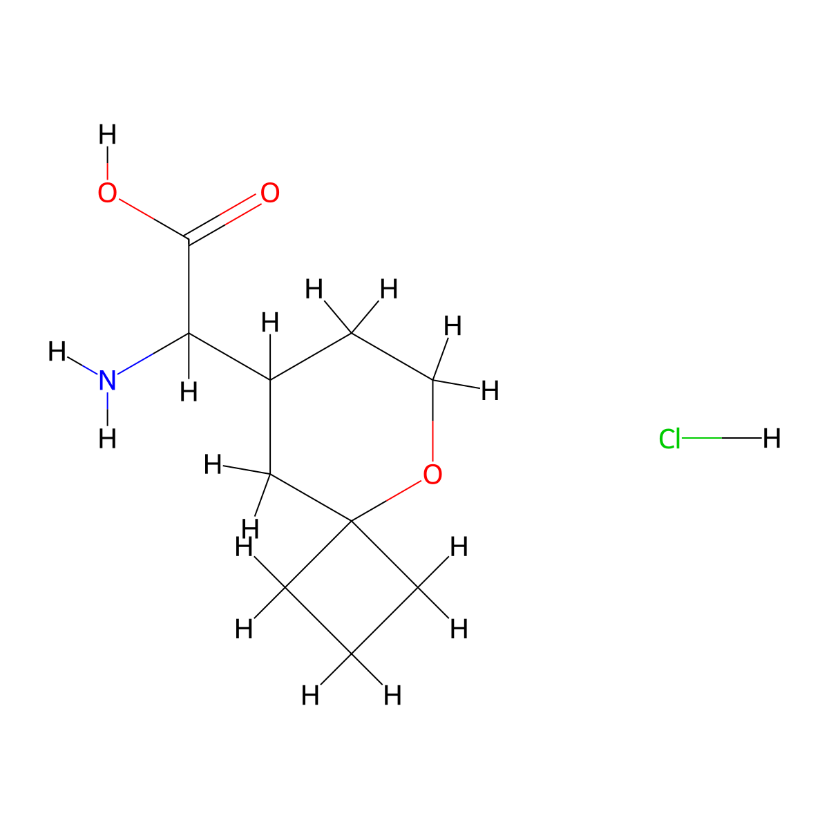 2-Amino-2-{5-oxaspiro[3.5]nonan-8-yl}acetic acid hydrochloride molecular structure, CAS 1607249-39-7