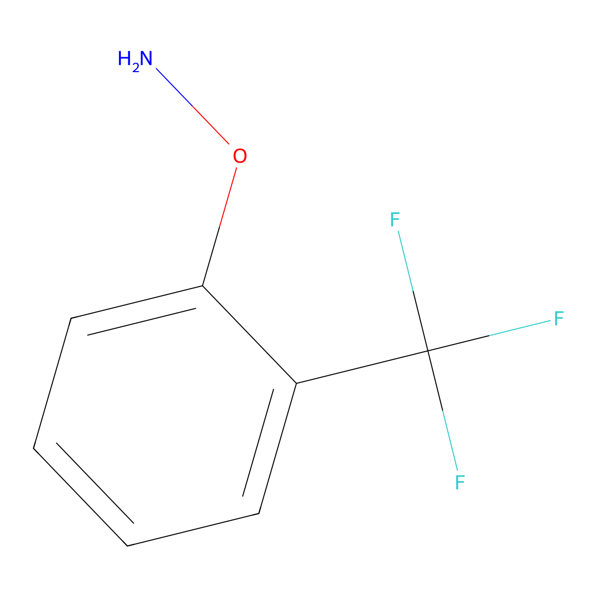 O-(2-(trifluoromethyl)phenyl)hydroxylamine molecular structure, CAS 160725-42-8