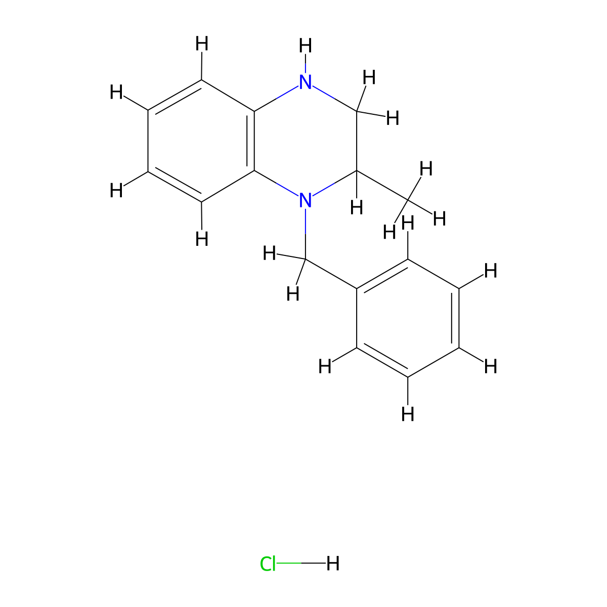 1-Benzyl-2-methyl-1,2,3,4-tetrahydroquinoxaline hydrochloride molecular structure, CAS 1607258-21-8
