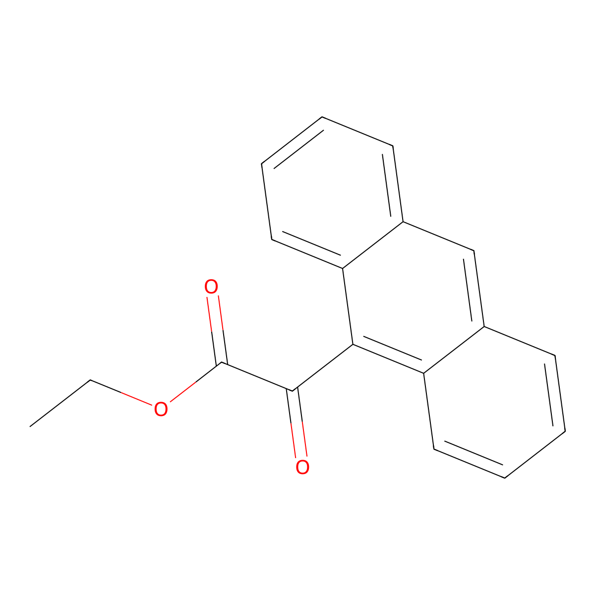 Ethyl 2-(9-anthryl)-2-oxoacetate molecular structure, CAS 160727-68-4