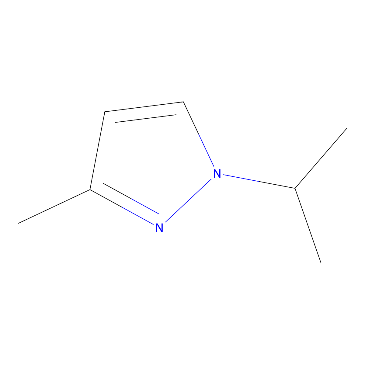 1-isopropyl-3-methyl-1H-pyrazole molecular structure, CAS 160729-58-8