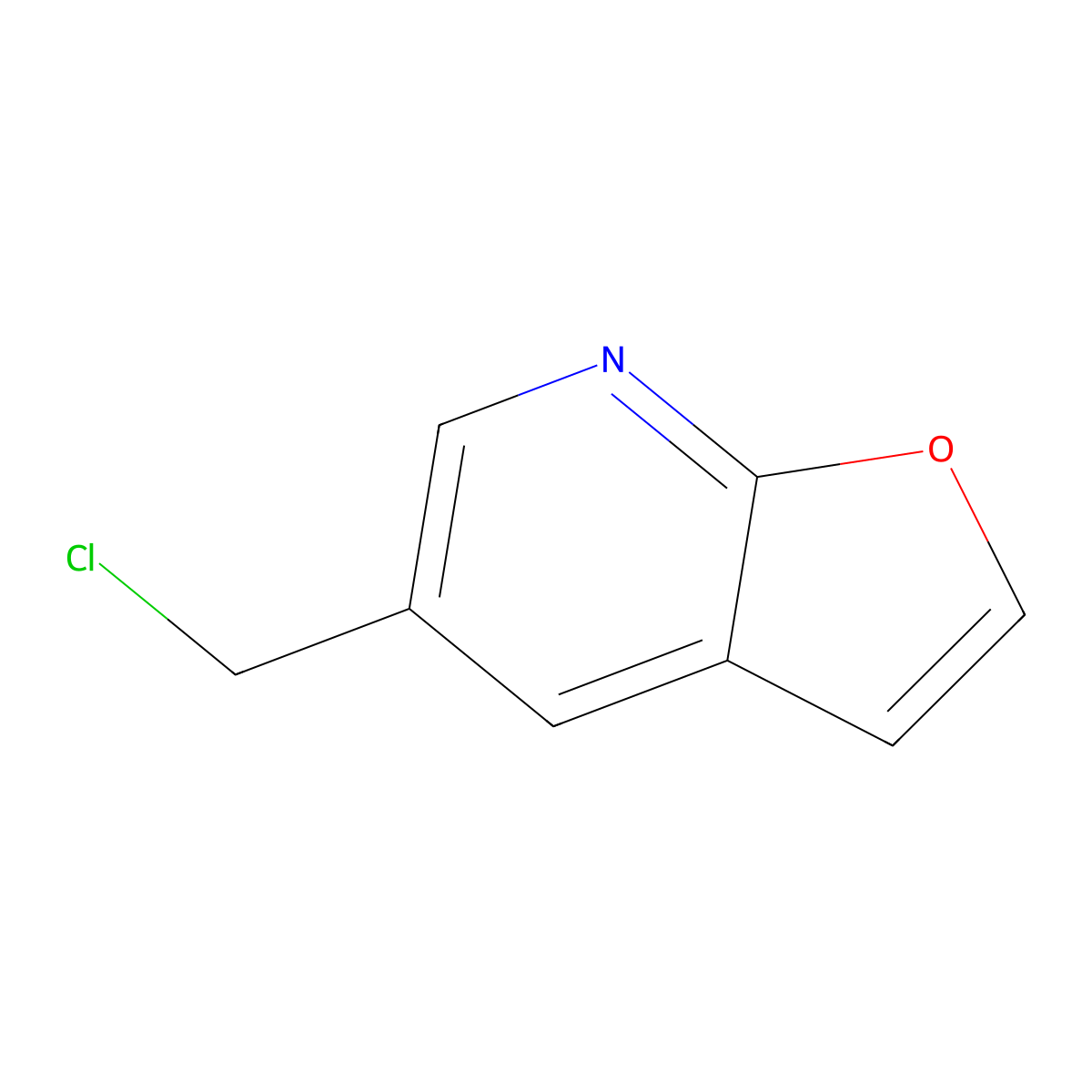 5-(Chloromethyl)furo[2,3-b]pyridine molecular structure, CAS 160729-78-2