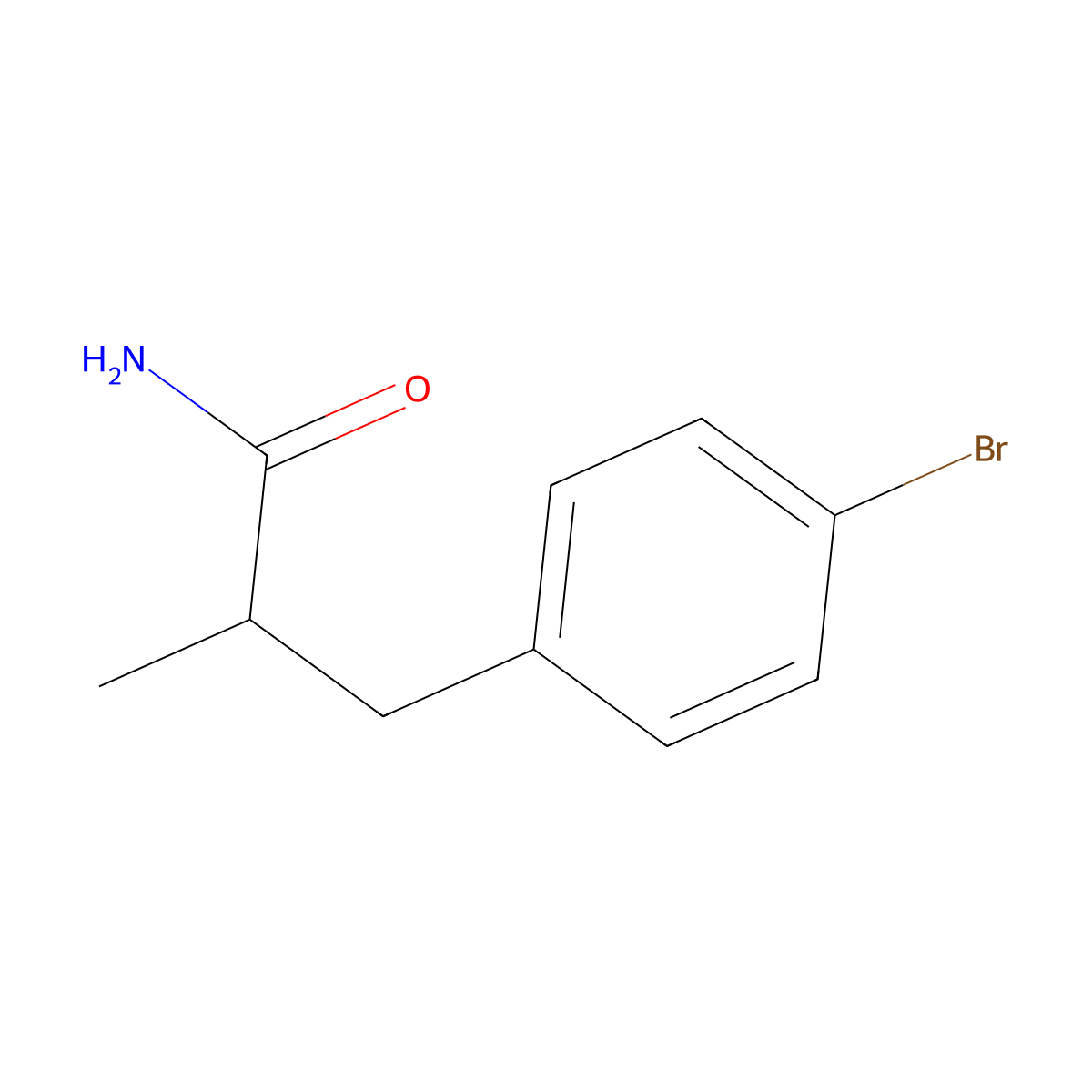 3-(4-Bromophenyl)-2-methylpropanamide molecular structure, CAS 1607316-72-2