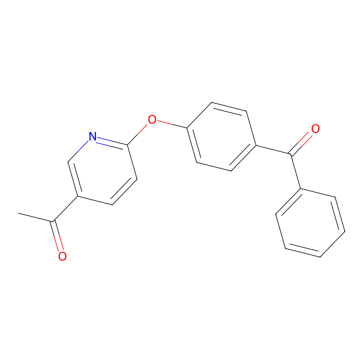 1-(6-(4-Benzoylphenoxy)pyridin-3-yl)ethan-1-one molecular structure, CAS 1607436-56-5