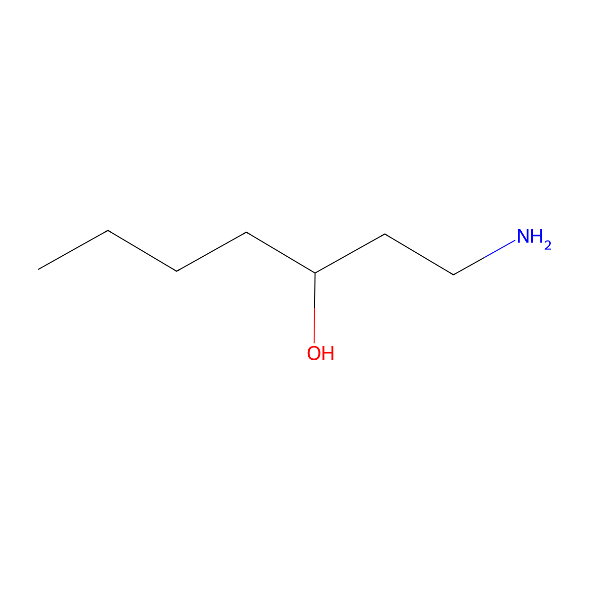 1-Aminoheptan-3-ol molecular structure, CAS 160745-96-0