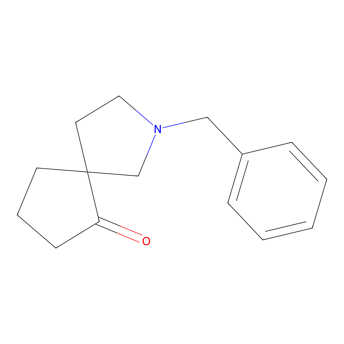2-Benzyl-2-azaspiro[4.4]nonan-6-one molecular structure, CAS 160746-93-0