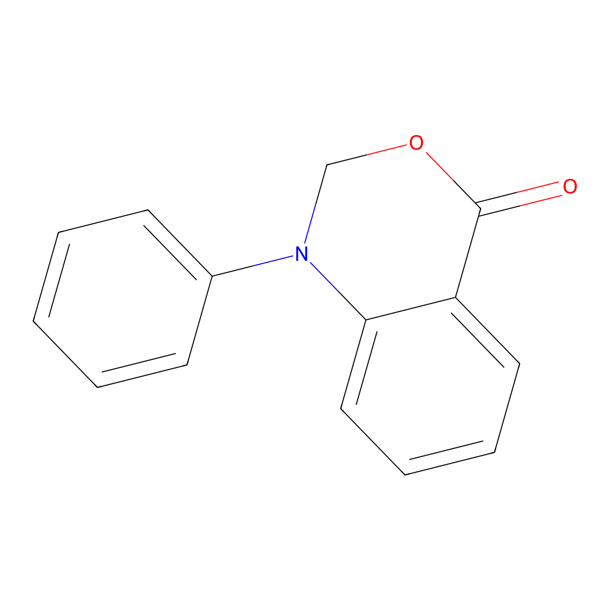 1,2-Dihydro-1-phenyl-4H-3,1-benzoxazin-4-one molecular structure, CAS 16075-09-5