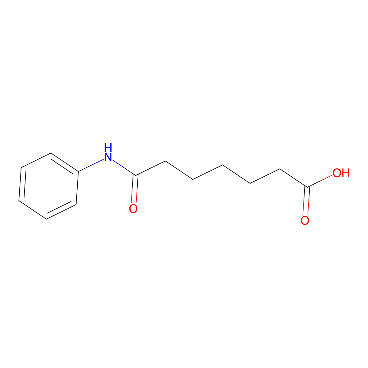 6-(Phenylcarbamoyl)hexanoic acid molecular structure, CAS 160777-08-2