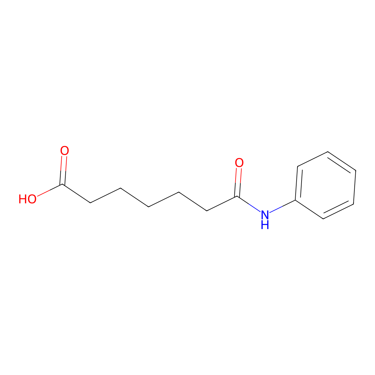 6-(Phenylcarbamoyl)hexanoic acid molecular structure, CAS 160777-08-2