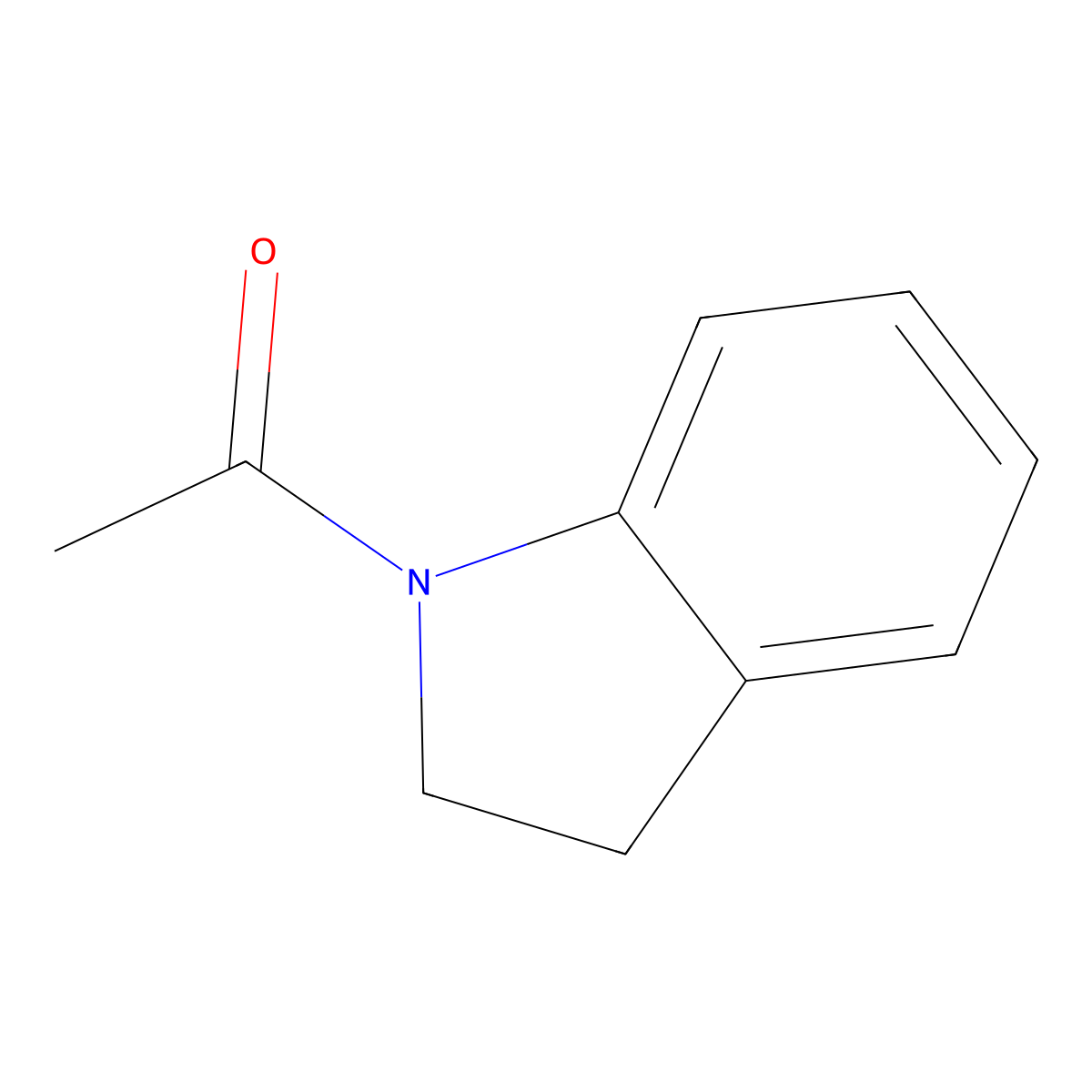 1-(2,3-Dihydro-1H-indol-1-yl)ethan-1-one molecular structure, CAS 16078-30-1
