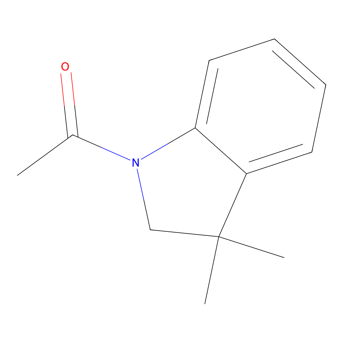1-Acetyl-3,3-dimethylindoline molecular structure, CAS 16078-32-3