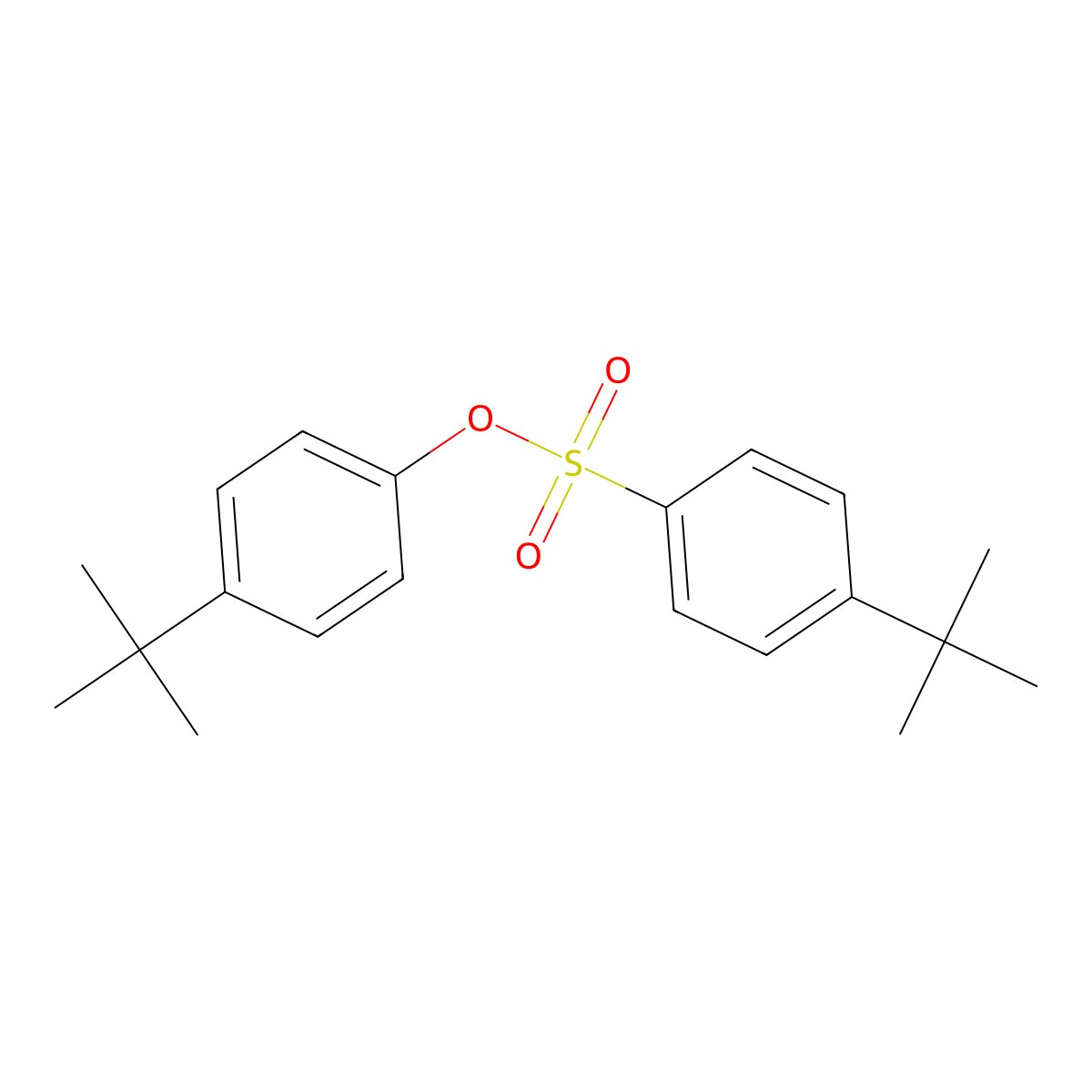 4-Tert-butylphenyl 4-tert-butylbenzene-1-sulfonate molecular structure, CAS 160789-02-6
