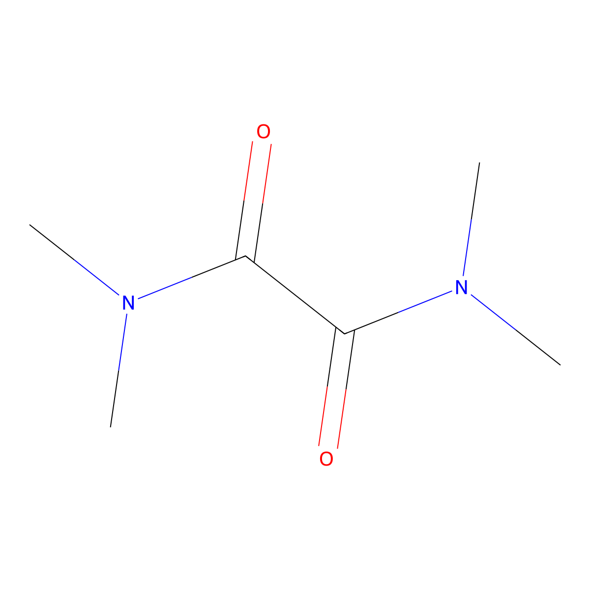 Tetramethyloxamide molecular structure, CAS 1608-14-6