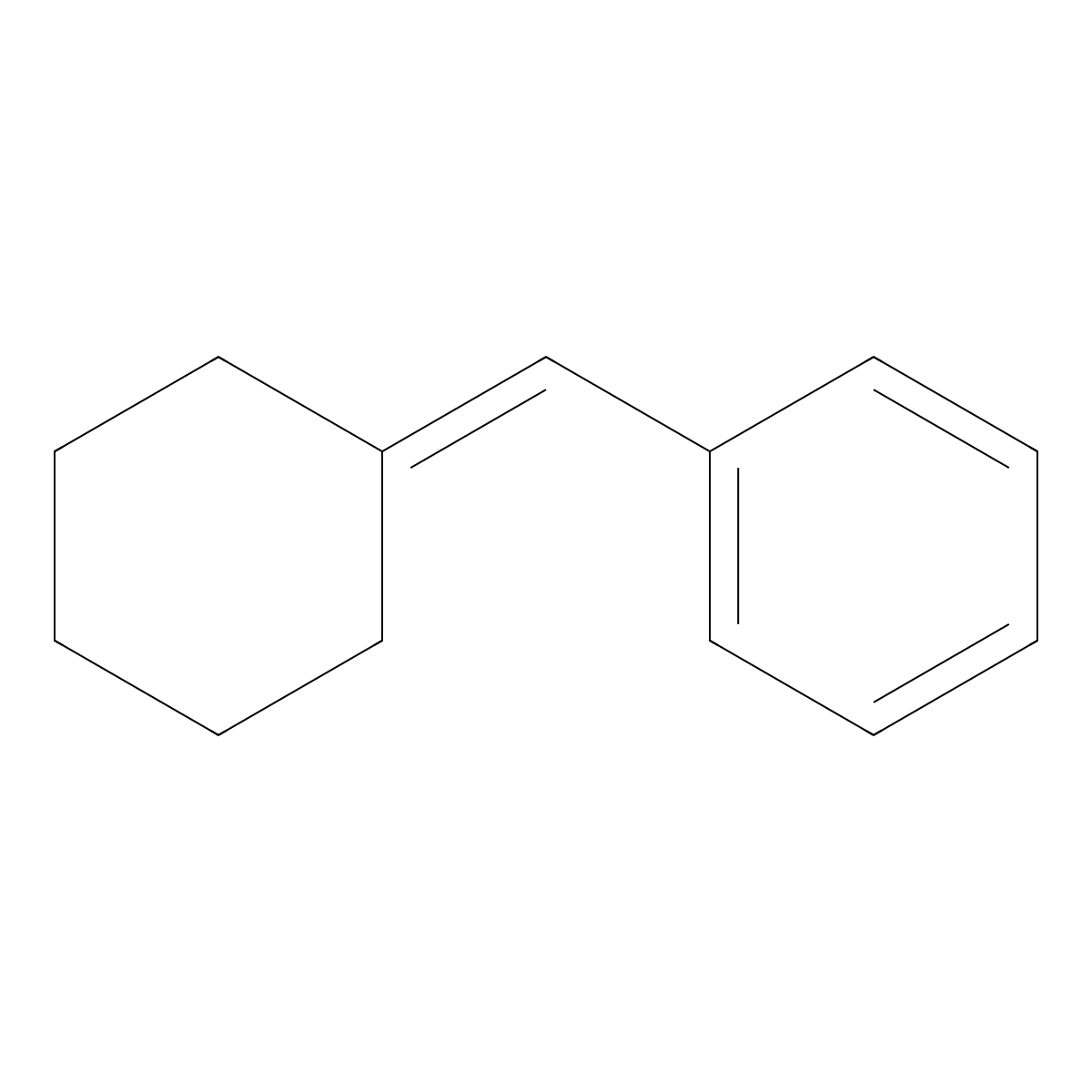 Cyclohexylidenemethylbenzene molecular structure, CAS 1608-31-7